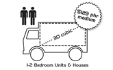 northside removals trucks for 1 to 2 bedrooms